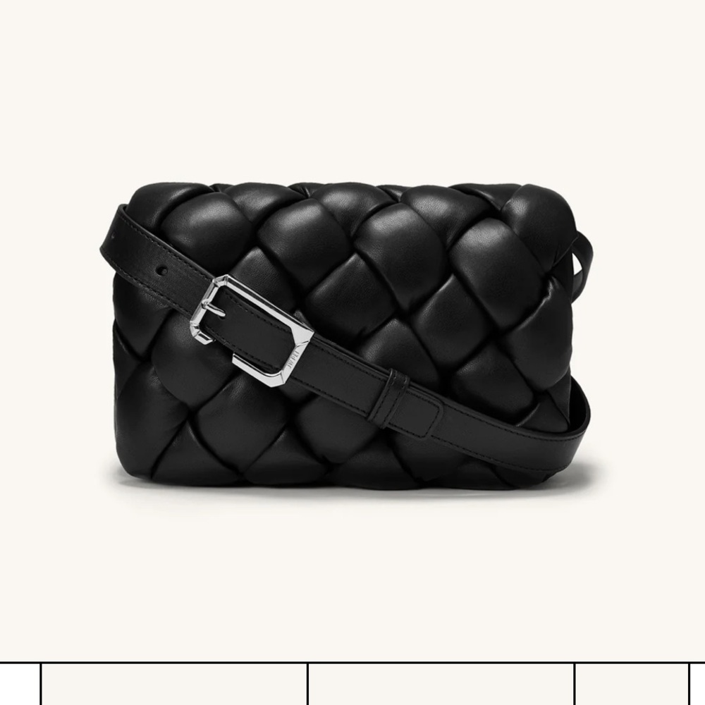 Barely used - JW Pei Maze crossbody bag - black silver hardware